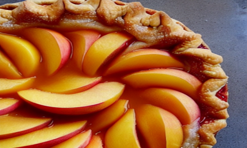 Galette with nectarines